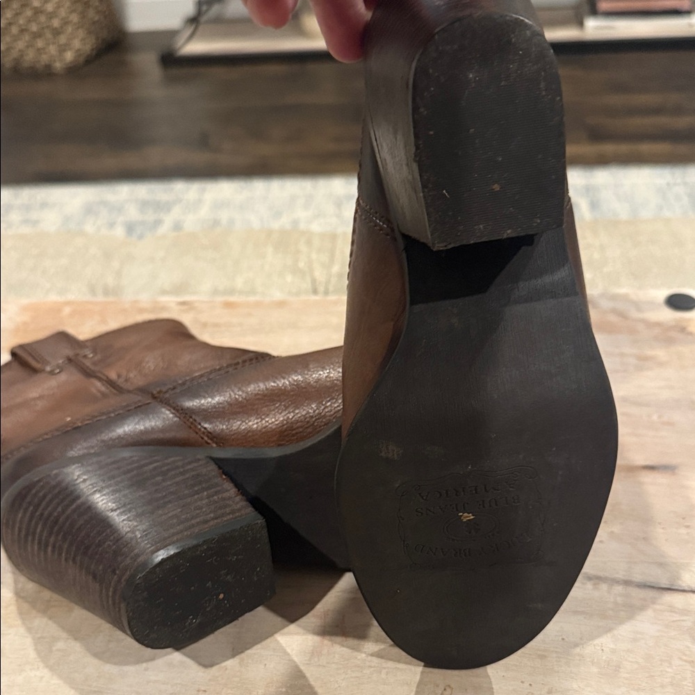 Lucky‎ Brand Tan Leather Heeled Boots - Picture 8 of 8